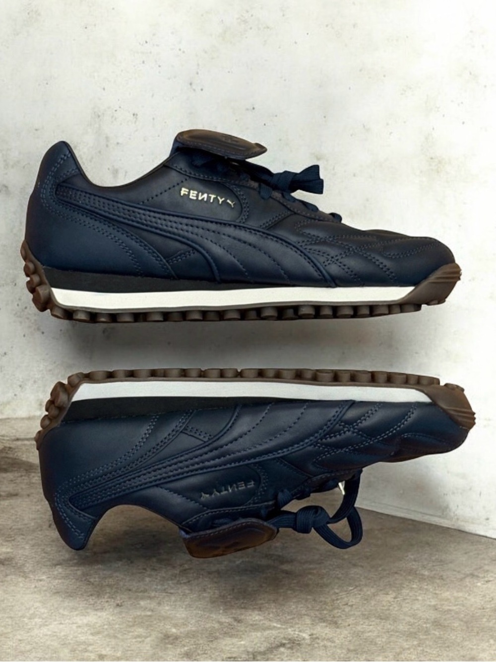 PUMA Fenty Soft Leather Club Navy Blue Sneakers